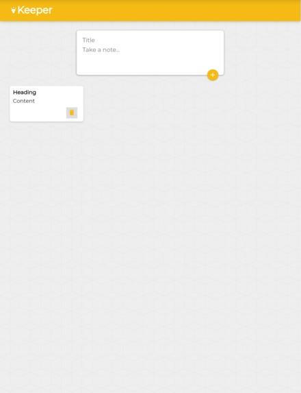 Keeper app – screenshot 1