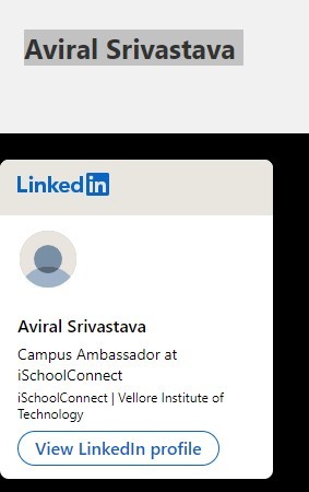 Use of social media API – screenshot 1