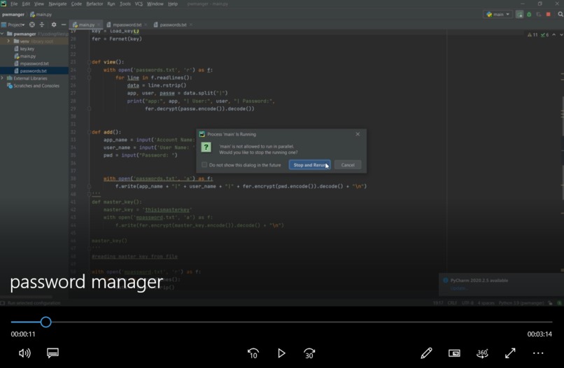 Password manager – screenshot 1