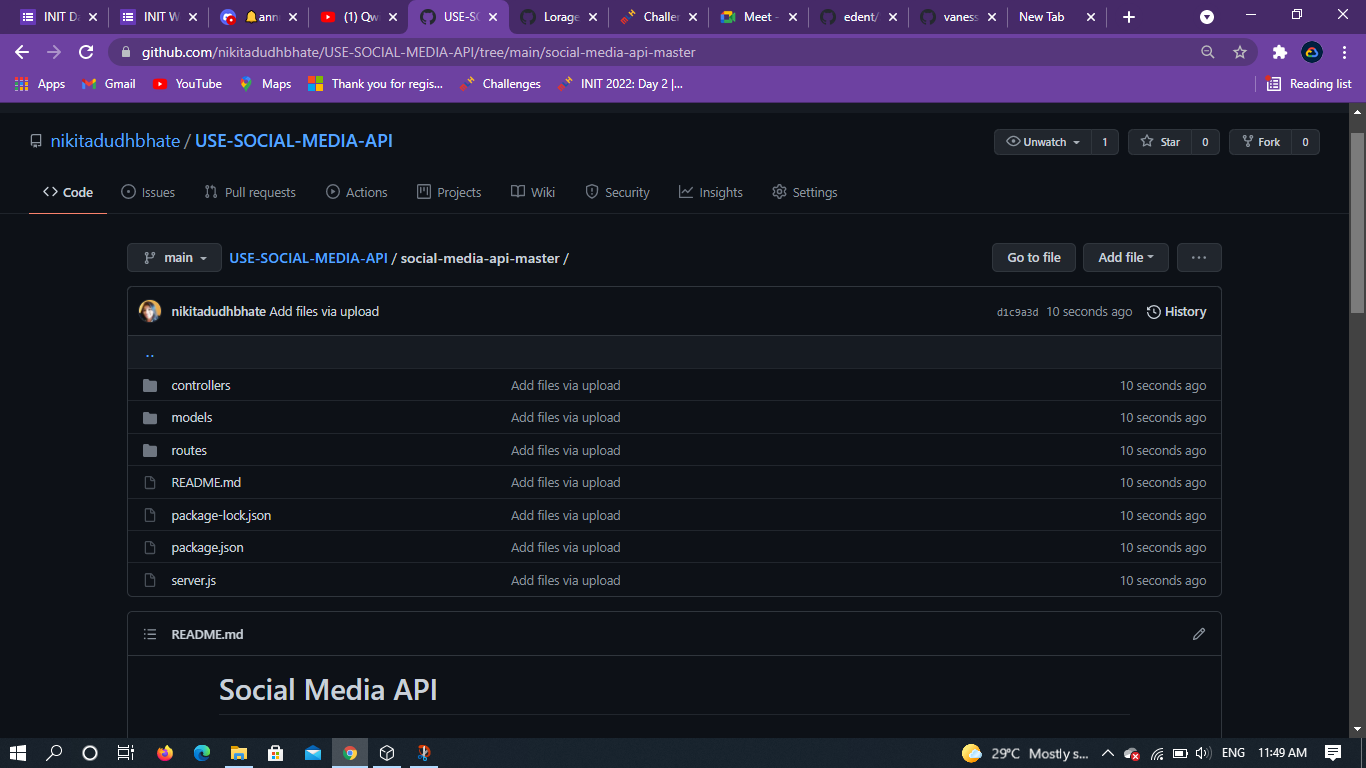 Use Social Media API | Devpost