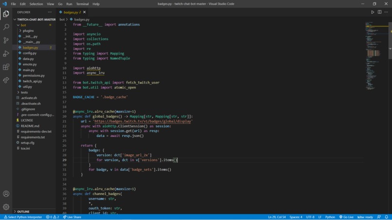 Twitch Bot – screenshot 1