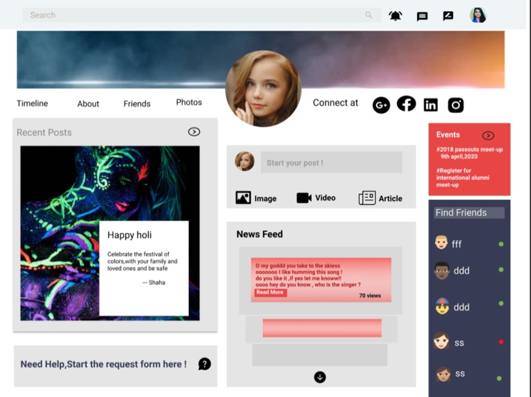 Website redesign – screenshot 1