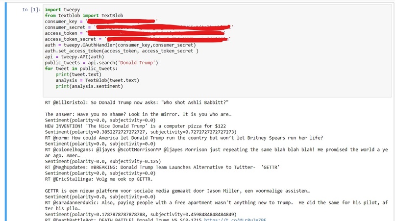 Sentiment Analysis – screenshot 1