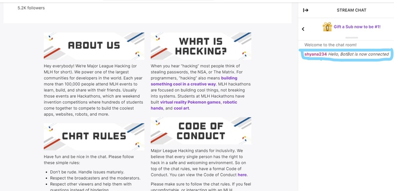 Twitch Bot – screenshot 1