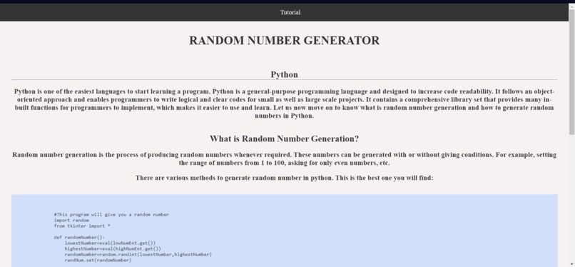 Creating a Tutorial  – screenshot 1