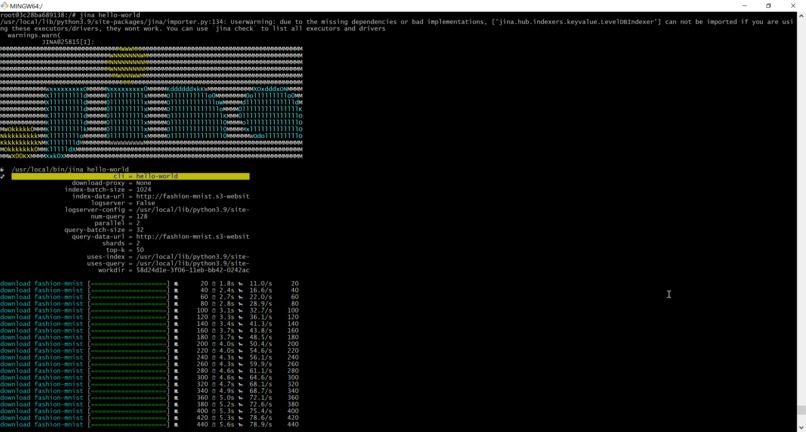 Hello World with Jina AI – screenshot 1