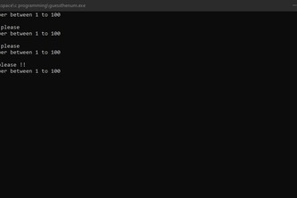 Guess The Number Game