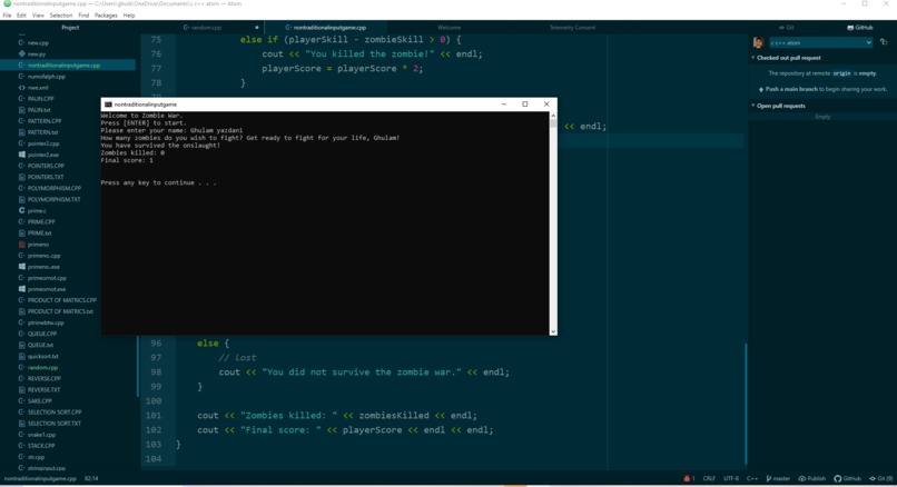 NonTraditionalInputGame – screenshot 1