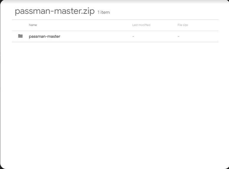 password manager – screenshot 1