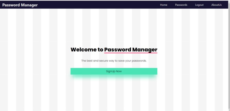 Create a Password Manager – screenshot 1