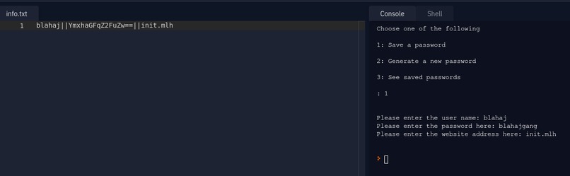 Password Manager With Encryption – screenshot 2