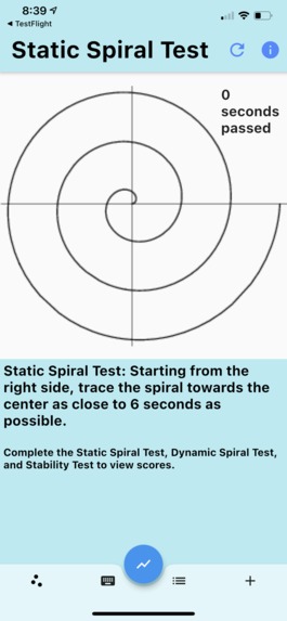 MobiTest - Parkinson's Monitor – screenshot 1