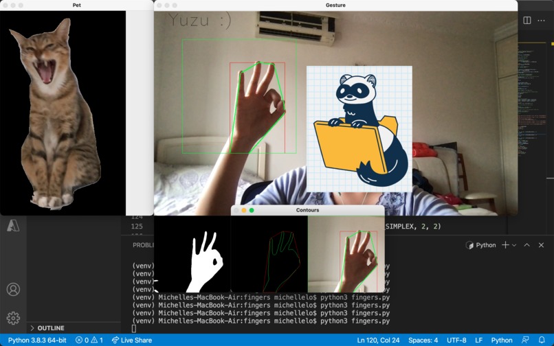 Hand tracker - pets edition – screenshot 1