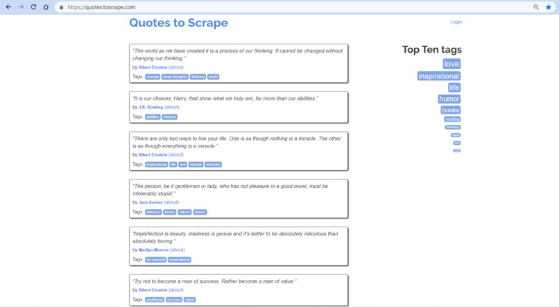 Quotes Scraper – screenshot 2