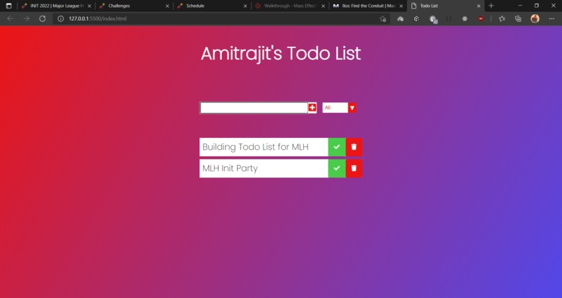 Todo List – screenshot 3