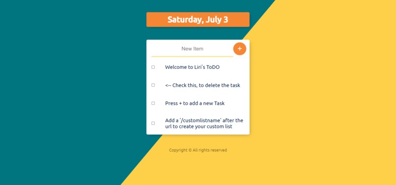 Liri's ToDo – screenshot 1