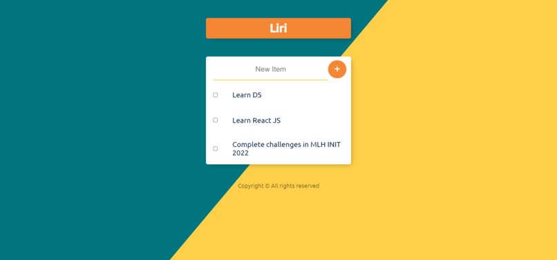 Liri's ToDo – screenshot 2