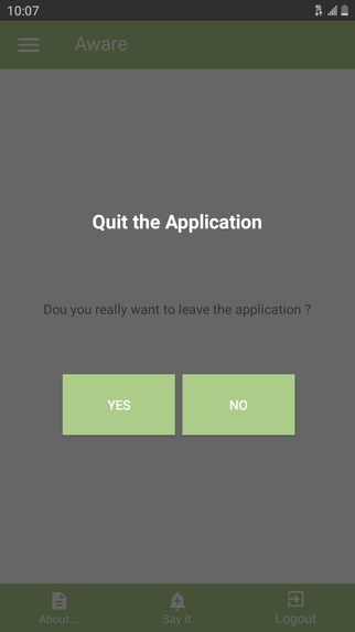 Aware – screenshot 1