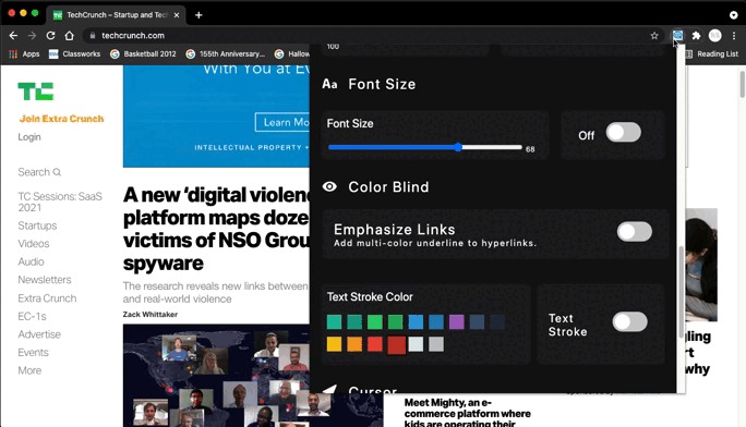 WebForAll – screenshot 2