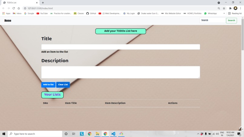 Todo APP – screenshot 2