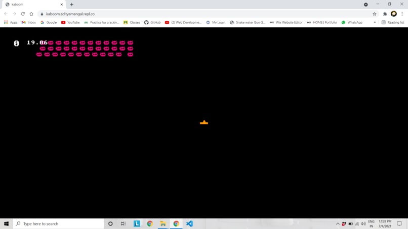 Kaboom Space Invader – screenshot 1