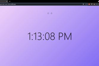 Clock made using ReactJS + TypeScript