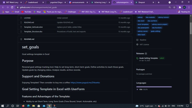 Create a Hack to help you achieve a long-term goal – screenshot 1