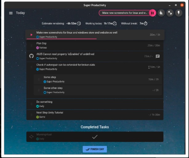 Make a To-Do application – screenshot 1
