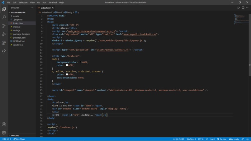 Analarm – screenshot 1