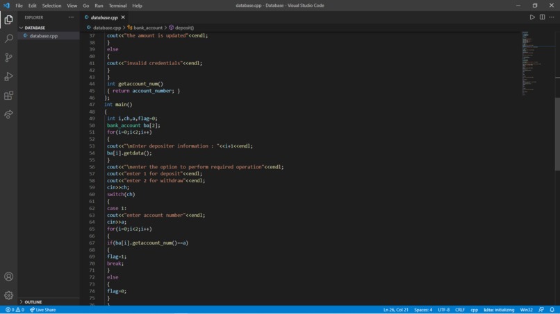 Database – screenshot 2