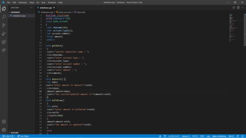 Database – screenshot 3