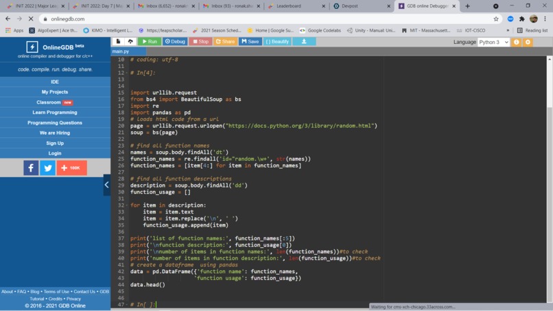 Web Scrapping – screenshot 1