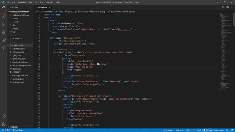 Online whiteboard – screenshot 1