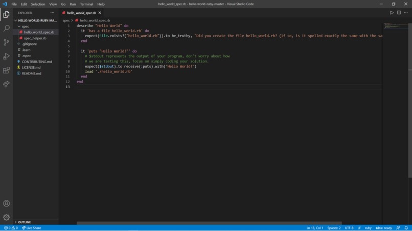 Hello World – screenshot 1