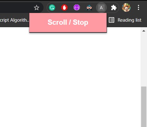 Auto-Scroll Chrome Extesion – screenshot 1