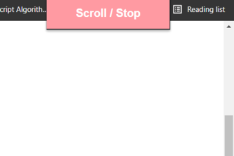 Auto-Scroll Chrome Extesion