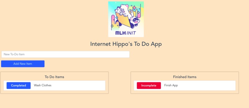 Internet Hippo's To Do App – screenshot 1