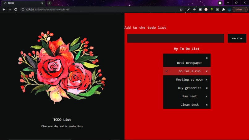 ToDo – screenshot 1