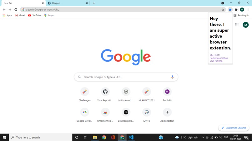 Browser Extension – screenshot 1