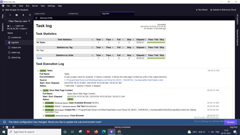 Scrap the web – screenshot 2