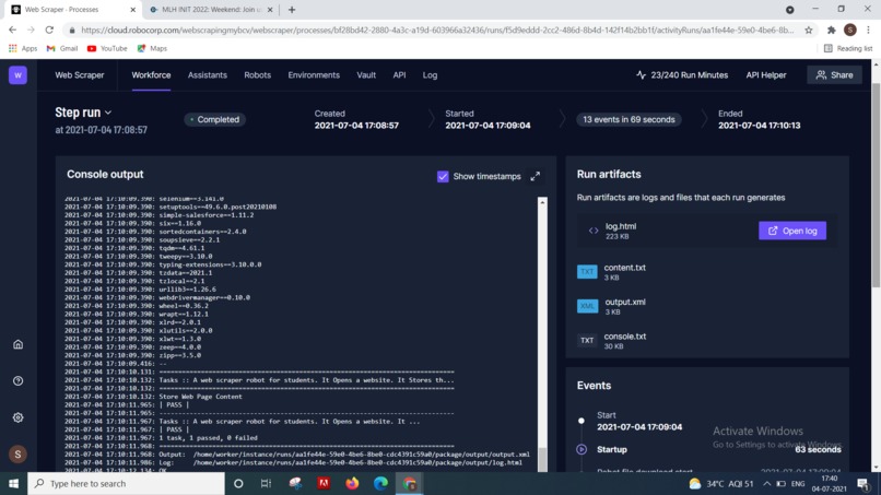 Scrap the web – screenshot 3