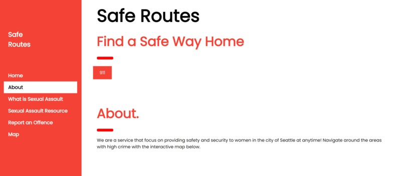 SafeRoutes  – screenshot 2