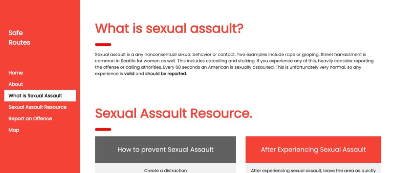 SafeRoutes  – screenshot 3