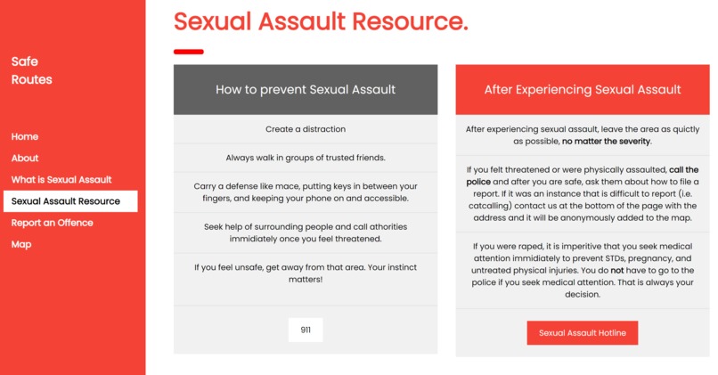 SafeRoutes  – screenshot 4