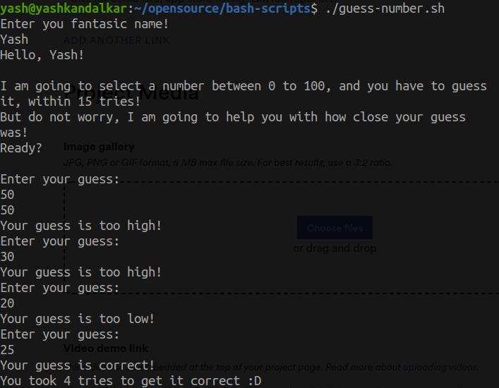 bash-script – screenshot 1