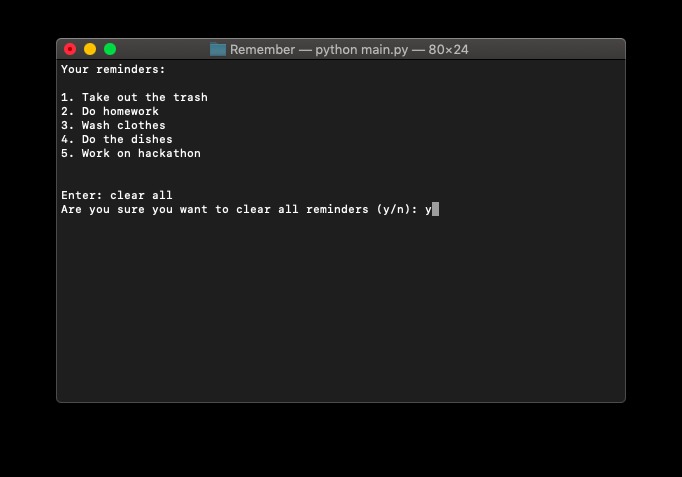 Remember – screenshot 2
