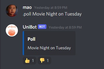 UniBot – screenshot 2