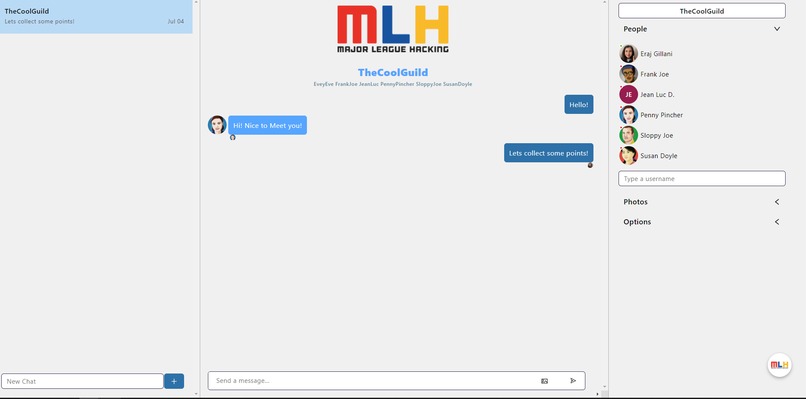 MLH Chat Application – screenshot 2