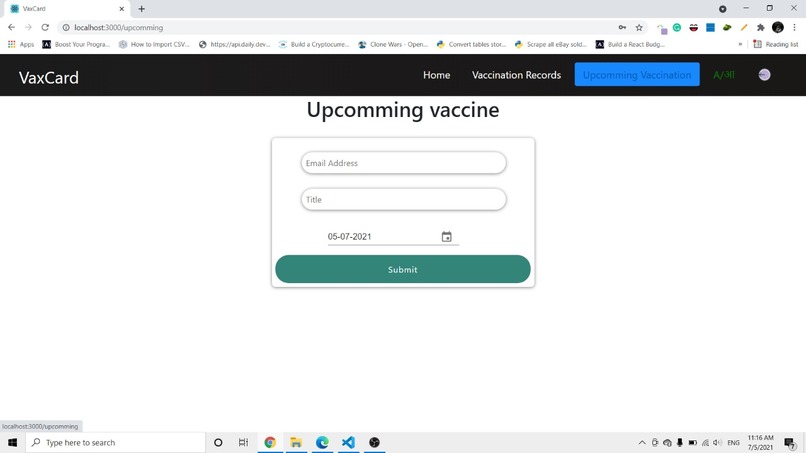 VaxCard – screenshot 2