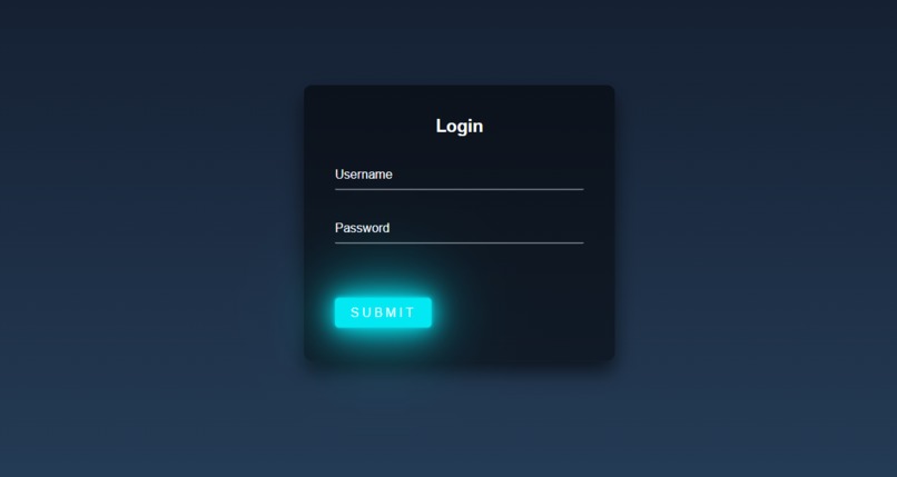 Light effect login form | Devpost